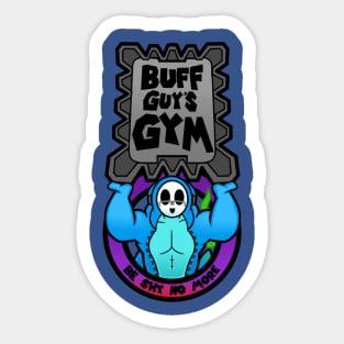 Buff guy Gym Sticker